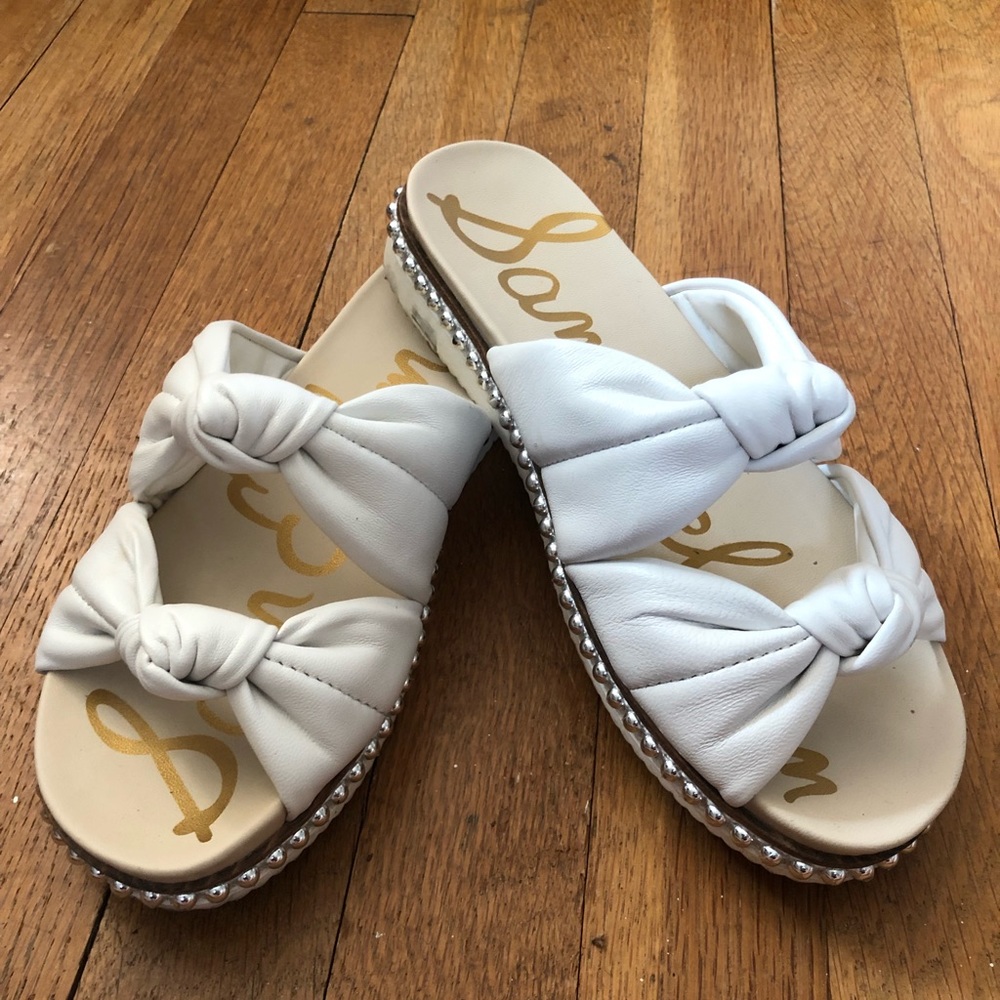 Sam Edelman Alyse Knotted Strap Studded Slide